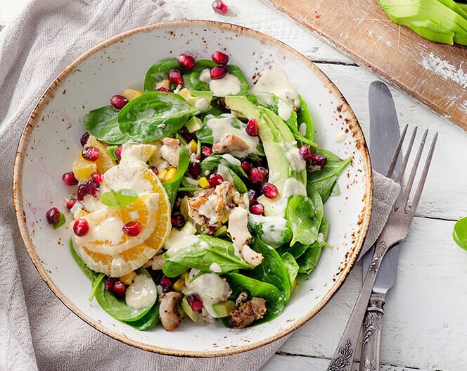 Piatti realizzati con verdure e frutta